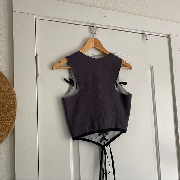 Handmade Linen Corset Vest - Picture 5 of 5